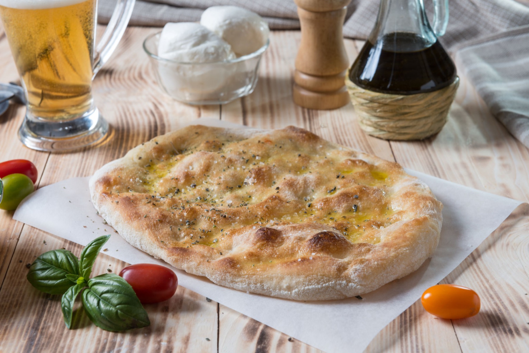 Forme ovale artisanale de la pinsa